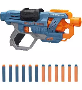 NERF BLASTER ELITE 2 COMMANDER RC-6 AVEC 12 FLECHETTES