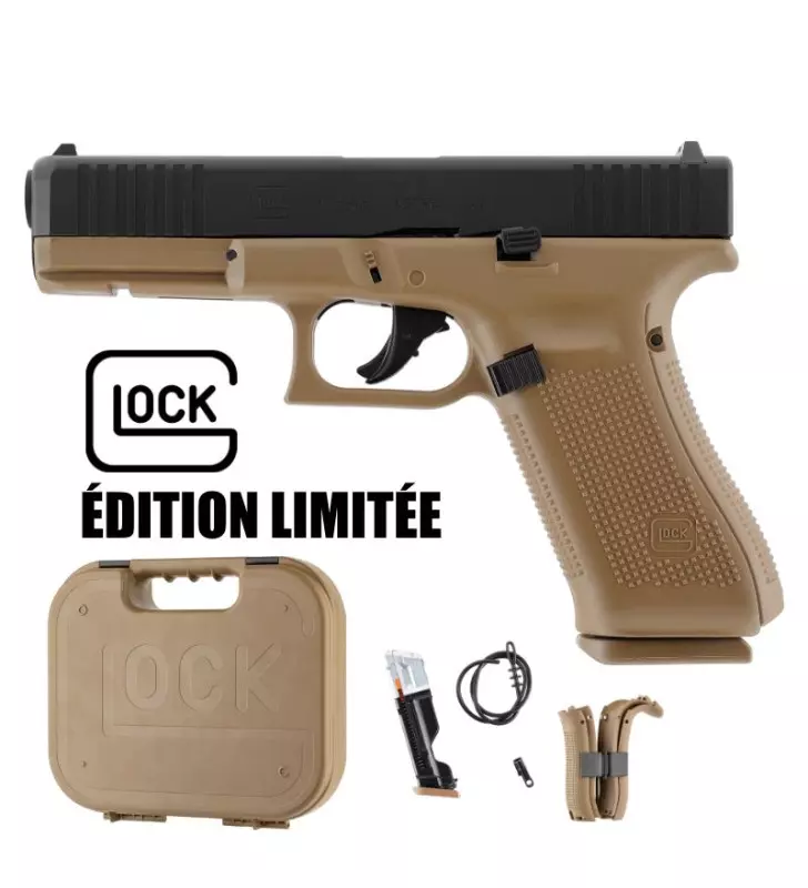 PISTOLET T4E GLOCK 17 GEN5 Cal.43 COYOTE FRENCH ARMY